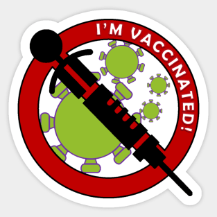 I'm Vaccinated - Antibodies Onboard Sticker